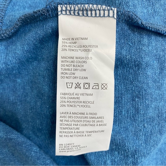 Prana Blue Sky Heather Cozy Up Korrine Dress Size Small - Picture 14 of 14